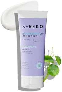 Sereko Sunscreen SPF 50 PA++++ Creme Gel with Zero White Cast for Women & Men | 24hrs Hydration, Quick Absorbing & Non Greasy | UVA+UVB & Blue Light Protection | Suitable to All Skin Type