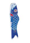 In the Breeze Koi Fish Windsock, 36-Inch, Blue
