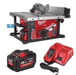 Milwaukee M18 FTS210-121B 18V Fuel ONE-Key Brushless Table Saw, 12Ah HighOutput Battery & Charger