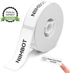 NIIMBOT Direct Thermal Label D11 Label Maker Tape in White for Inkjet Printer