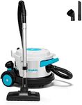 Simplicity Vacuums Brio Dry Canister Vacuum, Indoor Heavy Duty Vacuum Cleaner with Stainless Steel, Portable Floor Vacuum for Hardwood and Tile, Rugs and More