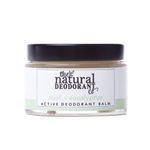 The Natural Deodorant Co, Active Deodorant Balm Mint & Eucalyptus 55g, Aluminium Free, Plastic Free, Extra Strength