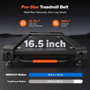 MERACH Heavy Duty Walking Pad Treadmill – Compact Under Desk Fitness