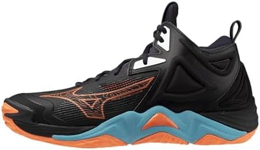 Mizuno Wave Momentum 3 Mid Unisex Volleyball Shoe, Neon Flame, 12 Narrow US Men