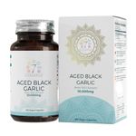 7C Aged Black Garlic Capsules | 180 Black Odourless Garlic Capsules High Strength - 10,000mg Garlic Extract per Capsule | Garlic Supplement | Non-GMO, Gluten & Allergen Free | Manufactured in The UK