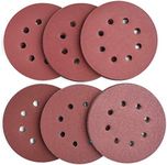 Aiyard 5-Inch 8-Hole Hook and Loop Sanding Discs, 600/800/1000/1200/1500/2000 Fine Grits Sandpaper for Random Orbit Sander, 60-Pack