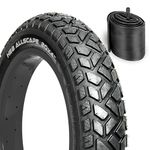 HEB ALLSCAPE Heavy Duty 20x4 Bike Tire + Tube- High-Performance Puncture Resistant Fat Tire for E-Bike Mountain Bikes, Ebike Tire, All Terrain, Bike Tire for Street + Trail Riding