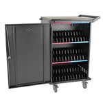 Tripp Lite CSC36AC 36-Port AC Charging Cart Storage Station for Chromebooks, Laptops, Tablets, Black