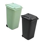 COHEALI 2pcs Desktop Trash Can Mini Tiny Trash Can Multi-function Garbage Pail Multi-function Trash Can Automotive Garbage Cans Cars Toy Desktop Toys Desk Bins Pen Holder Small Pp Office