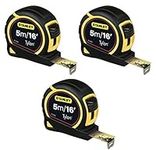 Stanley 5m Tape Measure 5 Metre 16ft Tylon STA130696 New 1-30-696 ** 3 Pack **