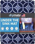 Drymate Premium Under The Sink Mat (24” x 29”), Cabinet Protection Mat, Shelf Liner - Absorbent/Waterproof/Slip-Resistant - Machine Washable, Durable (Made in The USA) (Indigo)