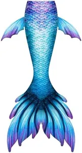 FOLOEO Mermaid Tail for Adults (No Monofin) - Sublimation Printing, Adjustable Waistband - Perfect Mermaid Tails for Women & Teen Sizes