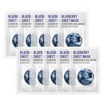 [PACK OF 10] EUNYUL Purity Blueberry Sheet Mask Pack 22ml x 10 pcs Korean Skincare Nourishing & Energizing & Natural Ingredients for All Skin Types