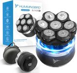 HUMMINGBIRD MK13 Premium Head Shaver, 7 Blade Electric Razors for Men, Cordless USB-C Rechargeable Wet & Dry Electric Head Shavers for Bald Men, Waterproof Skull Shaver, LED Display, Travel Case