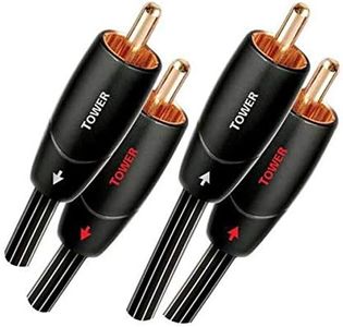 AudioQuest Tower Audio Cable 2 x RCA to 2 x RCA Black Copper 1m