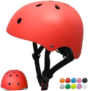 Glaf Toddler Helmet 2-4 Years Kids Bike Helmets for 2-8 Years Old Baby Girls Boys Multi-Sport Helmet Adjustable Skateboard Bicycle Helmet Lightweight 2 Sizes for Toddler to Youth (Red, Small)
