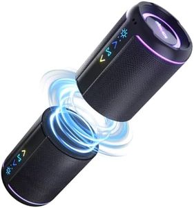 Magnetic 2-in-1 Portable Bluetooth Speaker,24W Split Stereo Sound with TWS, Bluetooth 5.4, IPX6 Waterproof,20H Playtime,7 LED Light Modes,Wireless Marine Speaker Perfect for Party Home Beach Outdoor