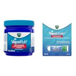 Vicks VapoRub Nasal Decongestant, Cough Suppressant, Relief from Cold, Aches, & Pains & Vapoinhaler Nasal Decongestant with Soothing Vapors for Temporary Relief due to a Cold