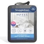 Snuggledown Luxurious Hotel Single Duvet - 10.5 Tog All Year Round Premium Quilt Ideal for Summer & Winter - Soft Touch Cover, Hypoallergenic, Machine Washable, Size (135cm x 200cm)