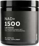 Ultra High Strength 1500mg NAD+ Supplement - Clinically Proven Third-Party Tested Ingredients with Patented RiaGev-WS™, Resveratrol, and Niacin - 60 Capsules TQ