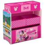 Delta Children Design & Store 6 Bin Toy Storage Organizer, Disney Minnie Mouse