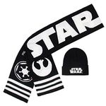 Star Wars Galactic Empire Rebel Alliance Warm Winter Knit Scarf & Beanie Set