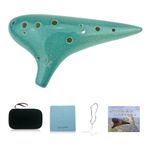 OcarinaWind 12 Hole Old Ocarina/C Ocarina - Quality Finish - Blue Ice
