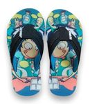 SOLETHREADS TOM (K) | Kids | Slipper | Flip Flops | Home | Outdoor | Comfortable | Soft | Cushion | UK 1 JUNIOR | BLACK/NAVY