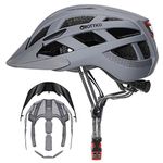 GROTTICO Adult-Youth-Men-Women Bike Helmet with Light - CPSC Certified for Mountain Road Bicycle Helmet Pads & Detachable Visor