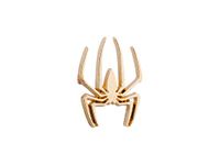 Knighthood Golden Spider Lapel Pin Suit Collar Accessories Brooch for Men