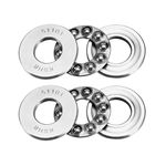 sourcing map 51101 Thrust Ball Bearings 12mm x 26mm x 9mm Chrome Steel ABEC3 Single Row Roller 2pcs