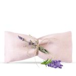 COZY LINEN Lavender Eye Pillow - Aromatherapy & Stress Relief, Organic FlaxSeed Eye Mask, Yoga Gift, Spa Sleep Relaxation, Weighted Pillow, Eco Friendly