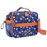 (Sports) - Bentgo Kids Prints Lunch Bag - Double Insulated, Durable, Water-Resistant Fabric with Interior and Exterior Zippered Pockets and External Bottle Holder- Ideal for Children of All Ages (Sports)