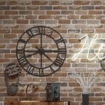 Okydoky Peel and Stick Brown Brick Wallpaper, Self-Adhesive Wallpaper, Vinyl Waterproof Vintage Wallpaper, Self-Sticking Wallpaper, Contact Paper for House Decoration, No.57103-10