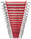 TEKTON Combination Wrench Set, 19-Piece (6-24 mm) - Rack | WCB91202