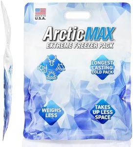 ArcticMAX - Longest-Lasting Slim Cooler Ice Pack (Large 13” x 13”) Ultra-Flexible, Reusable, Gel Freezer Pack - Cooler Accessories for Beach, Camping Gear, Large Lunch Box, Picnic, and Fishing