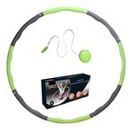 Ever Rich ® FitnessWave Weighted Fitness Exercise Hula Hoop (4 - GREEN)