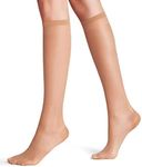 FALKE Women's Vitalize 20 DEN W KH Sheer With Compression 1 Pair Knee-High Socks, Skin colour (Powder 4069), 5.5-8