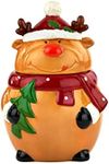 Godinger Reindeer Cookie Jar for Storage, Desserts