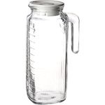 Bormioli Rocco Gelo Jug with White Lid, 41-Ounce