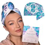 Silky Locks Microfiber Hair Towel | Hair Turbans for Wet Hair | Quick Dry Hair Turban for Curly, Long & Thick Hair | Drying Hair Wrap Towels for Curly Hair Women Anti Frizz