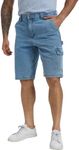 WORK IDEA Men's Cargo Denim Work Shorts, Relaxed Fit, Heavy Duty Cotton, Multiple Pockets and Durable Fabric