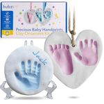 Bubzi Co Baby Keepsake Ornament - Baby Hand and Footprint Kit - Newborn Keepsake Ornament for Personalized Baby Gifts & Nursery Decor, Baby Handprint Kit for Girls & Boy