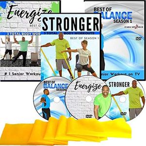 Curtis Adams, STAR of SENIOR EXERICSE TV SHOW, A New Way 2 Move Exercise For Seniors Dvd Collection- 6 Total Body Workouts + 10 Balance Workouts + Resistance Band + 3 Bonus