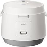 CUCKOO Basic Rice Cooker 10-Cup Uncooked / 20-Cup Cooked, Large Rice Maker and Warmer with Nonstick Inner Pot, Easy to Use with Auto Keep Warm, Includes Steam Tray, White (CR-1095)