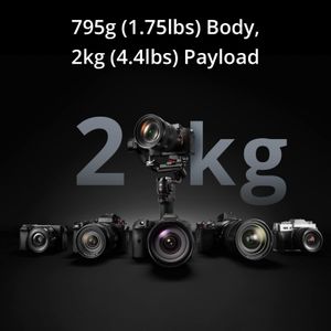 DJI RS 3 Mini 3-Axis Mirrorless Gimbal – Lightweight Stabilizer, 2kg Payload