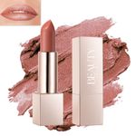 Beauty Searcher Metallic Shine Lipstick, High Impact Lipcolor with Moisturizing Creamy Formula, Vegan & Cruelty-Free, Smooth Full-Coverage Lipstick with a Full Matte Finish (03# Champagne Pink)