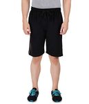 FEEL TRACK Men's Regular Fit Shorts (Pack of 1) (GG_404_Shorts_Black-L)