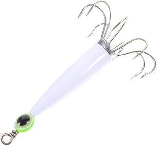 Yardwe Anzuelo Calamar Pulpo cebos de Pesca de Hierro Calamar señuelos de Agua Salada Accesorios de Pesca señuelos de Pesca Aparejo de Pescar Gancho de de Hierro Gigante carnada