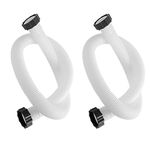 2 Pack 1.5" Diameter Pool Hoses,29060E Pool Pump Replacement Hoses for Above Ground Pools,59" Long Accessory Hoses Intex 1500 to 2500 GPH Filter Pumps,Sand Filters & Saltwater Systems for Lawn,Garden